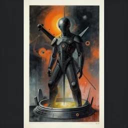 futuristic dark surrealism, spary painting, swiss poster style, artwork by obey