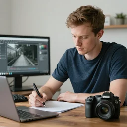 Ethan Smith writing his next guide, (EOS 5DS R, ISO100, f/8, 1/125, 84mm, RAW, sharpen, unblur, postprocessing)
