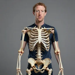 mark zuckerberg with endoskeleton