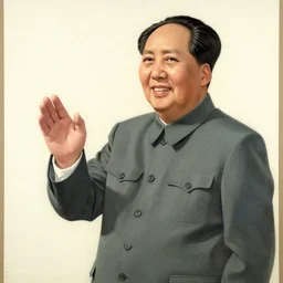 A painting of Mao Zedong by painter Qi Baishi