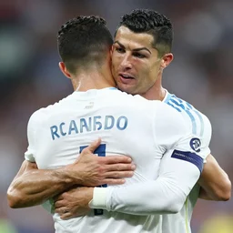 darren watkins jr hugging cristiano ronaldo