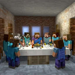 the last supper, minecraft