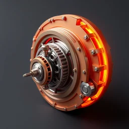 a computer generated image of a mechanical device, a computer rendering by john chamberlain, featured on zbrush central, kinetic art, vray tracing, ray tracing n 4