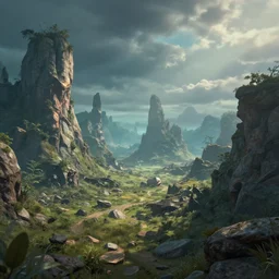 Amazing alien landscape
