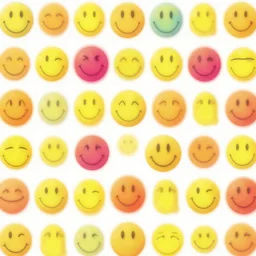 happy background + smiley faces + bright colors ::