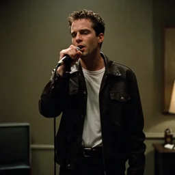 John Maus singing in American Psycho (1999)