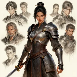 beautiful female warrior by Stanley Artgerm Lau, WLOP, Rossdraws, James Jean, Andrei Riabovitchev, Marc Simonetti, tranding on artstation