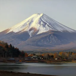 mount fuji painting by albert bierstadt