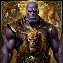 the platonic ideal portrait of cletus kasady carnage thanos wild hunt, detailed, intricate, hyperrealism, intense, scary art by brock hofer and artgerm and greg rutkowski and alphonse mucha