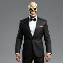 a t - 8 0 0 terminator wearing a tuxedo, unreal engine 6, concept art, hyper realistic, vibrant colors, sharp focus, good lighting, coherent,