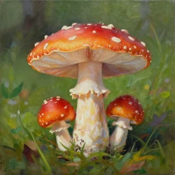 the best painting of a mushroom ever