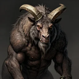 full colour portrait, minotaur, digital airbrush, dramatic lighting, extremely high detail, intimidating, intricate line drawings, artstation, deviantart, WLOP, Pixiv