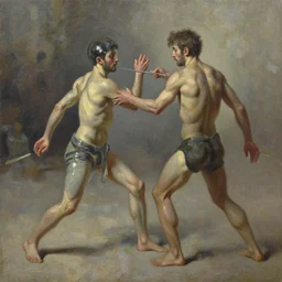 glass cannon in action, oil painting, by greg rutkowski