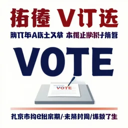 a propaganda poster about the voting