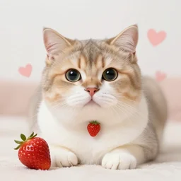 strawberry cat