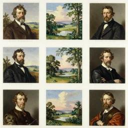 environment value studies drawn by george bellows, gustave caillebotte, Alexandre Cabanel, maler collier, peter paul rubens