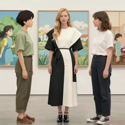 un dia de paz! christina hendricks and kat dennings by iris van herpen, arte koto no ha no niwa, makoto shinkai, moebius, milo manara, hugo pratt, french comic art, semi - realistic anime, portrait, beautiful face, symmetrical face, trending on pixiv, detailed, clean lines, sharp lines, crisp lines, award winning illustration, masterpiece, 4 k