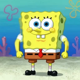 bodybuilder spongebob under the sea