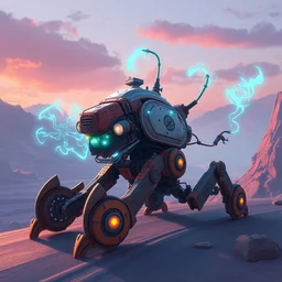 clamberjaw machine mecanical creature robot of horizon forbidden west horizon zero dawn bioluminiscence, art gta 5 comics, official fanart behance hd artstation by jesper ejsing, by rhads, makoto shinkai and lois van baarle, ilya kuvshinov, ossdraws borderlands and by feng zhu and loish and laurie greasley, victo ngai, andreas rocha, john harris alena aenami artworks in 4 k