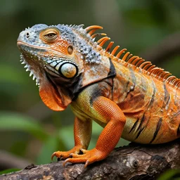 profile of anelephant iguana!! hybrid, bold natural colors, masterpiece, trending on artstation, photograph