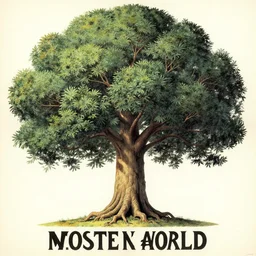 vintage magazine advertisement depicting all of the knowledge in the world as a tree, by hr giger