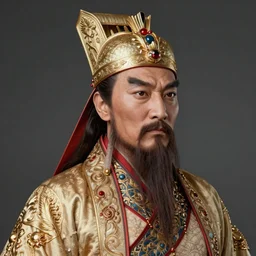 highly detailed portrait of genghis khan by roger dean and alena aenami