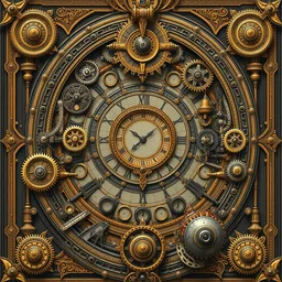 art nouveau dieselpunk frames and designs only, no central figure, by travis charest, moebius and mucha, intricate, ornate, circuitry, gears, painted, extremely hyperdetailed, art deco, masterpiece, sharp focus, realistic technical details