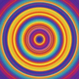 abstract colorful concentric circles wallpaper design, popular on artstation