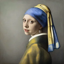 a striking hyper real painting of cyberpunk Elle Fanning by Johannes Vermeer