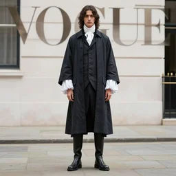 high fashion photoshoot in london wearing 1 8 th century fashion inspired by issey miyake, vogue, wonderland. fashion photography, streetwear.