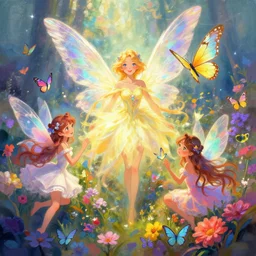 wonderdream faeries lady feather wing digital art painting fantasy bloom vibrant keane glen and apterus sabbas and guay rebecca and demizu posuka illustration character design concept colorful joy atmospheric lighting butterfly