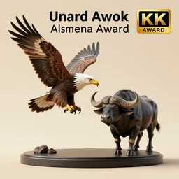 a morph between an eagle and a buffalo, photography, award - winning, 4 k