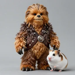 photo of a chimera of [ jabba ] [ the ] [ hutt ] from star wars and ( a hamster ), hybrid mix