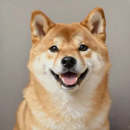 epic professional oil painting of a shiba inu dog, epic, stunning, gorgeous, intricate detail, much wow, 4K, masterpiece