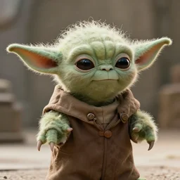 a film still of a yoda cat in the mandalorian