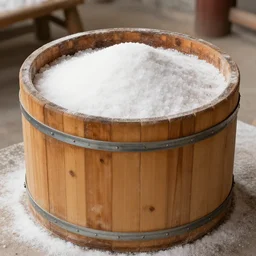 traditional salt making, wooden filter tank,
