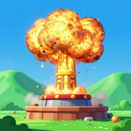 nuclear explosion in green hills, Mario's betrayal