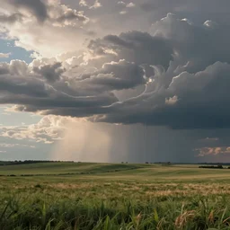 film still of kansas landscape and sky, intricate, beautiful, serene, majestic, detailed, ultra, mega, super, visable sounds waves