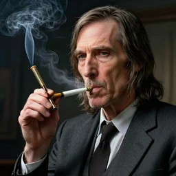 spock smoking a joint, smoking marihuana, smoke, weed, blunt, realistic, 8 k, extremely detailed, cgi, trending on artstation, hyper - realistic render, 4 k hd wallpaper, premium prints available, by greg rutkowski