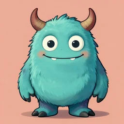 cute smiling sinister monster by pablo picasso, leonardo da vince, salvador dali,