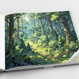 anime forest landscape, intricate details, fantasy, elegant, highly detailed, digital painting, artstation, concept art, smooth, sharp focus, illustration, wide angle, artbook, splash art, promo art, soul calibur, league of legends, art by artgerm and greg rutkowski and bo chen and jin xiaodi