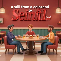 “ a still from a cel shaded seinfeld tv show 3 d platformer game in 2 0 0 5 ”