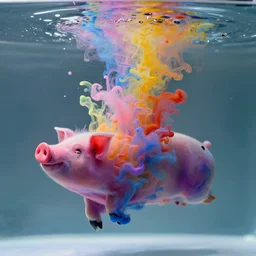 color pigments spread out in water, dream, unreal 5, trending on artstation