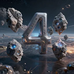 the 4 th dimension, science fiction, digital art, high quality, high resolution
