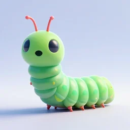 very trippy futuristic caterpillar in the style of blade runner