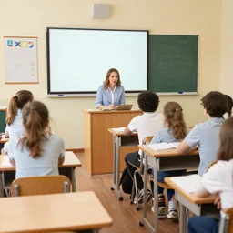 a romanian classroom