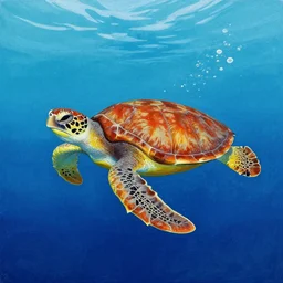( ( ( ( ( sea turtle swimming in the sea ) ) ) ) ) painted by mœbius!!!!!!!!!!!!!!!!!!!!!!!!!!!