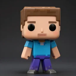 Steve From Minecraft As A Funko Pop, Photorealistic, 4K