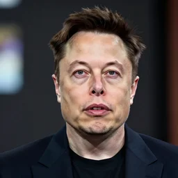 A photo of Elon Musk, highly detailed, trending on artstation, bokeh, 90mm, f/1.4