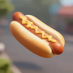 Pat Butcher on a flying hotdog, high quality, HD, trendingonartstation